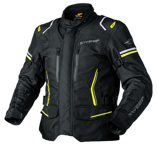 Sweep Outback wp jacket, black/yellow, D-fit