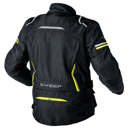 Sweep Outback wp jacket, black/yellow, D-fit