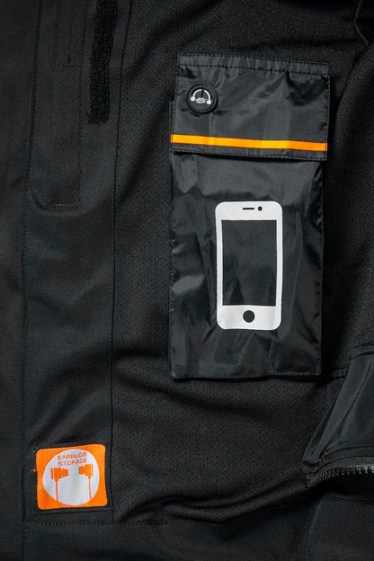 Sweep Pro Land laminoitu ajotakki, musta