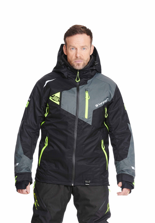 Sweep Pulse snowmobile jacket, black/grey/yellow