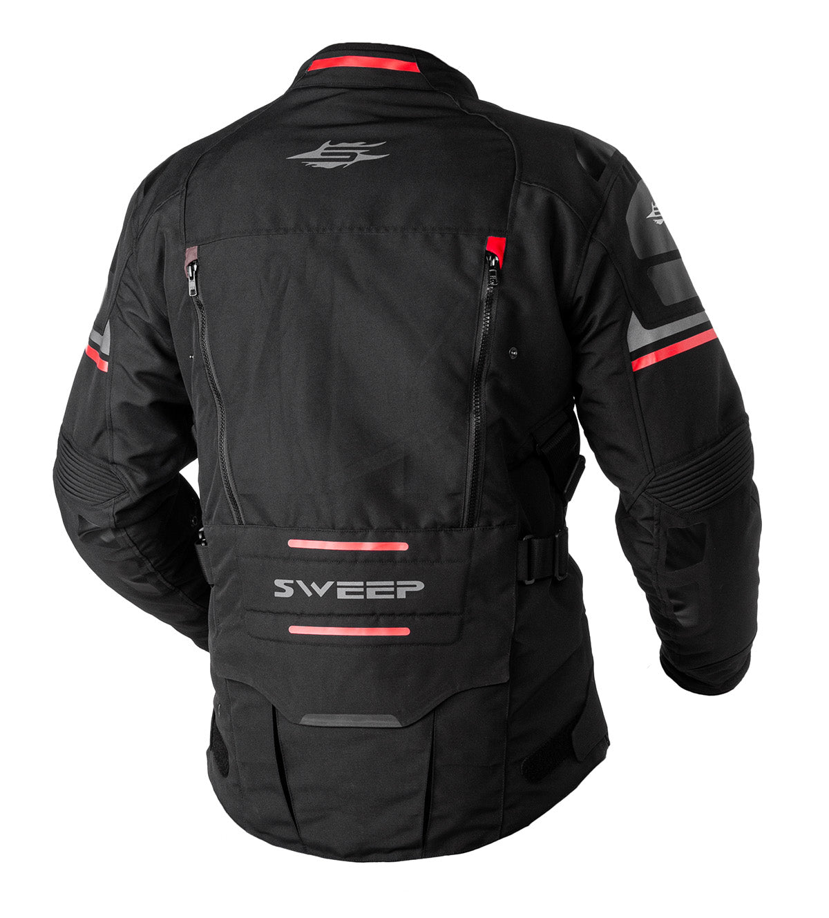 Sweep Rampart jacket, black/red