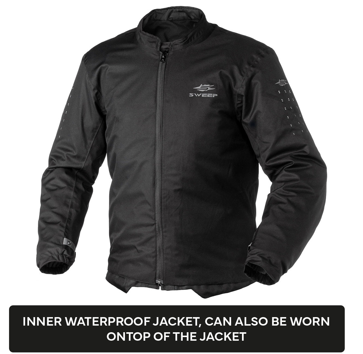 Sweep Rampart jacket, black/red