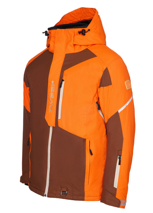 Sweep Recon snowmobile jacket, two-tone orange