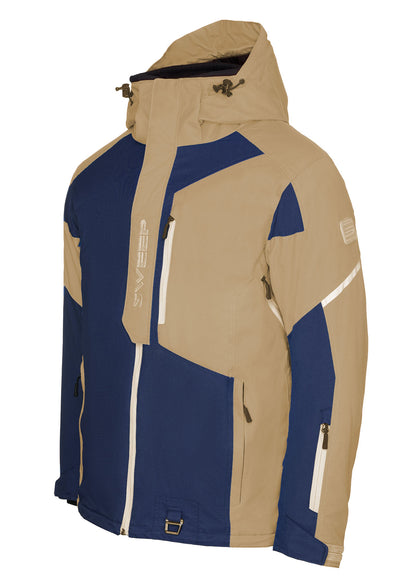 Sweep Recon snowmobile jacket, dark blue/sand
