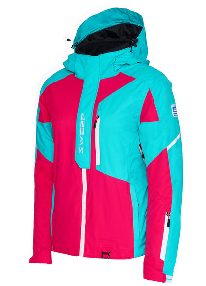 Sweep Recon Snowmobile ladies jacket, bright pink/bright blue