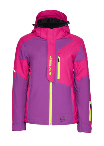 Sweep Recon Snowmobile ladies jacket, purple/n. yellow