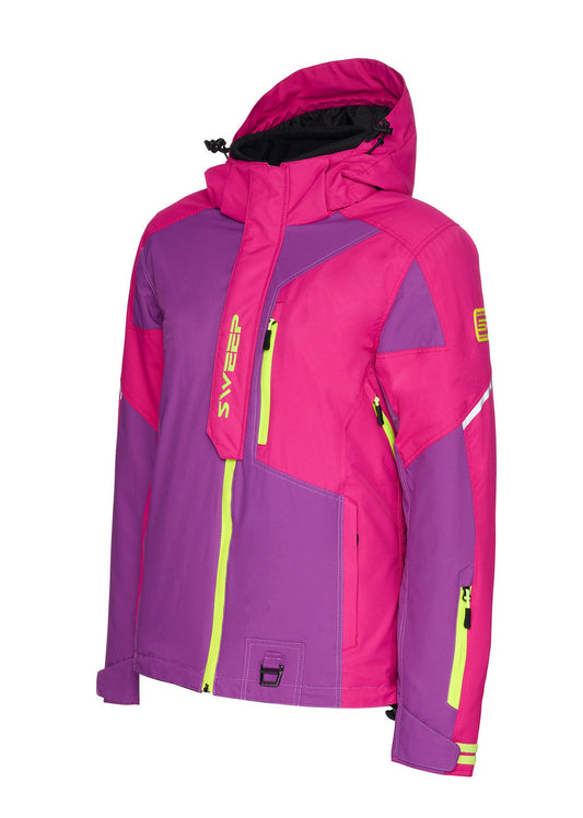 Sweep Recon Snowmobile ladies jacket, purple/n. yellow