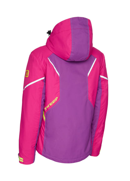 Sweep Recon Snowmobile ladies jacket, purple/n. yellow
