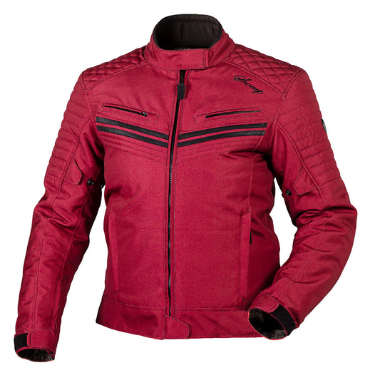 Sweep Scrambler WP ladies textile jacket, wine red/black