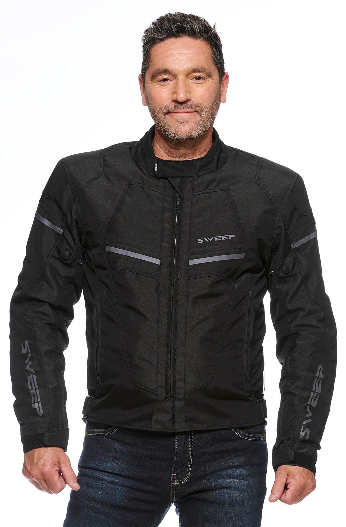 Sweep Spirit waterproof textile jacket, black