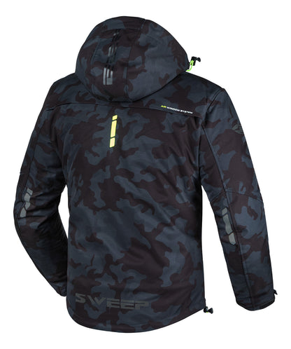 Sweep Suburb kevyt softshell ajotakki, t.harmaa/camo