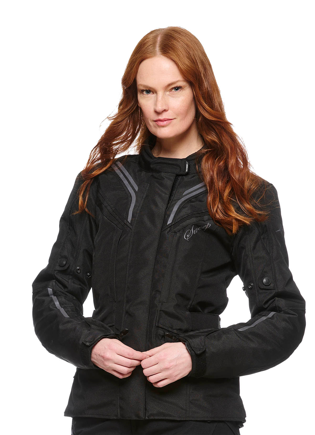 Sweep Voyage 2 ladies waterproof mc jacket, black