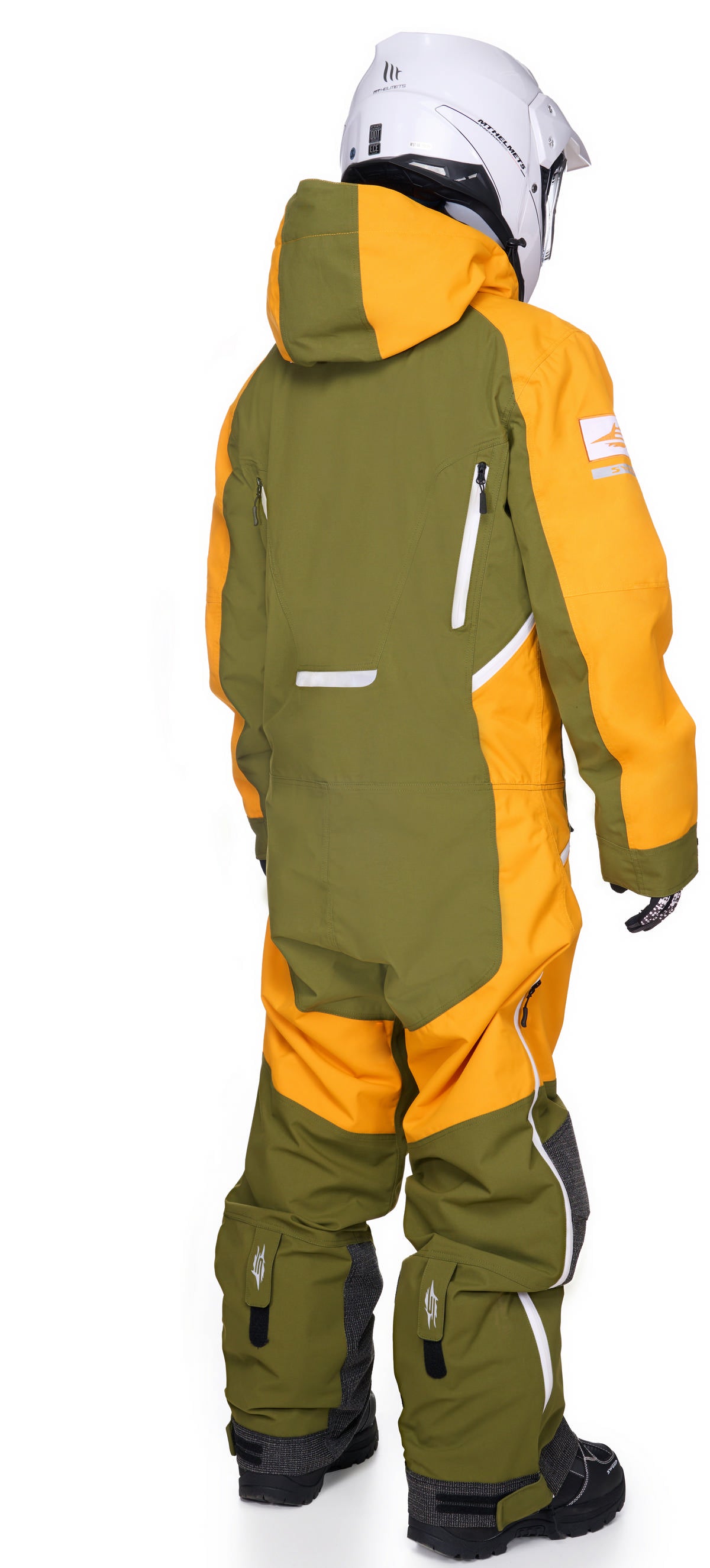 Sweep Peak Light Monosuit, olive green/orange