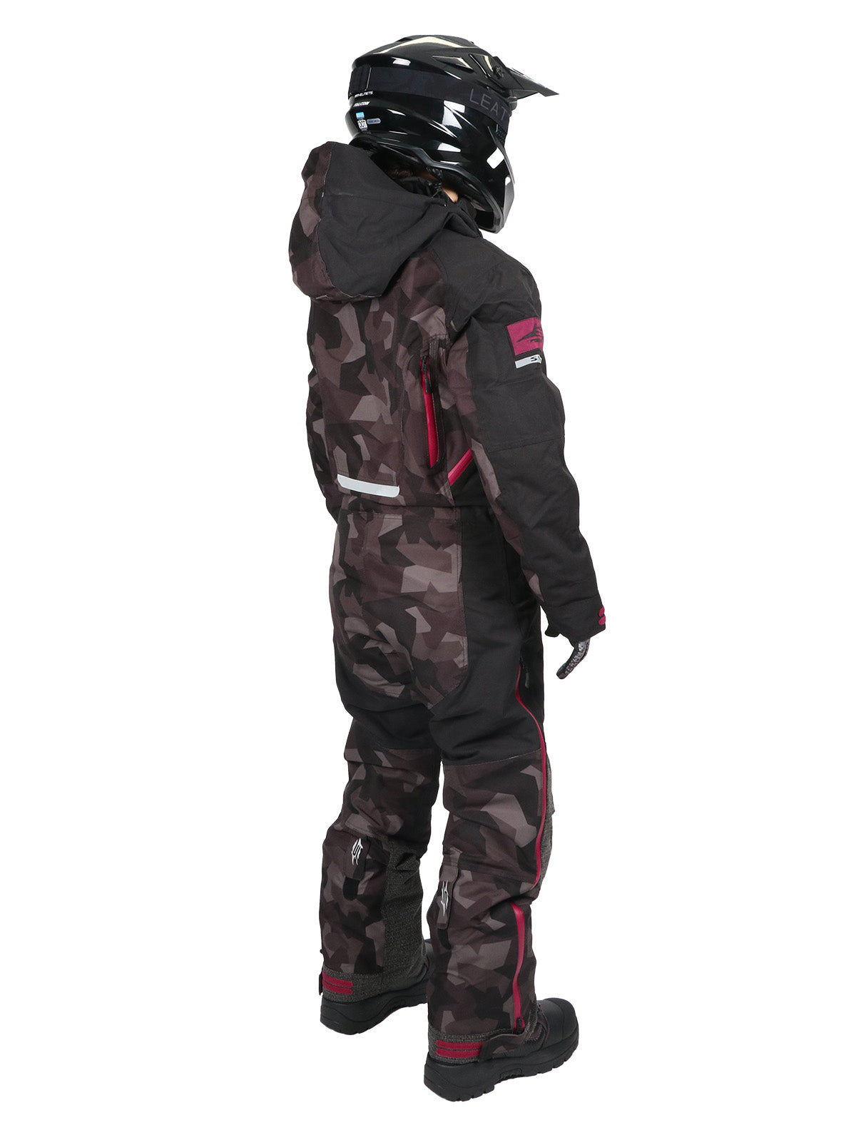 Sweep Peak Light ladies monosuit, black/camo/purple