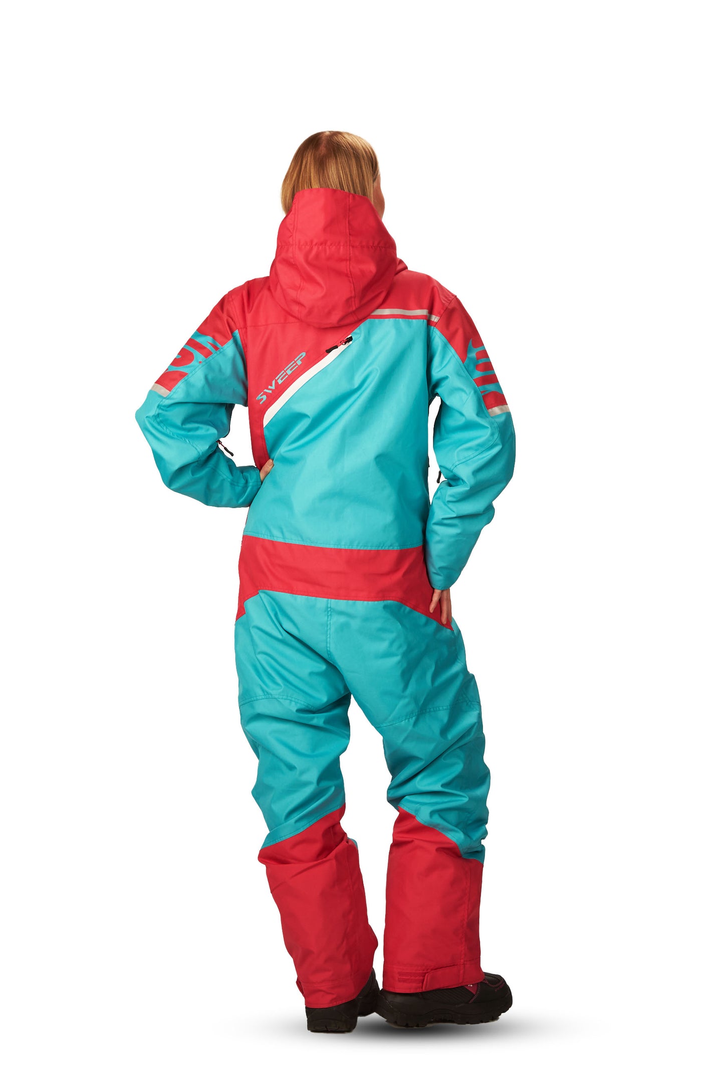 Sweep Razor Light ladies monosuit, bright pink/light blue