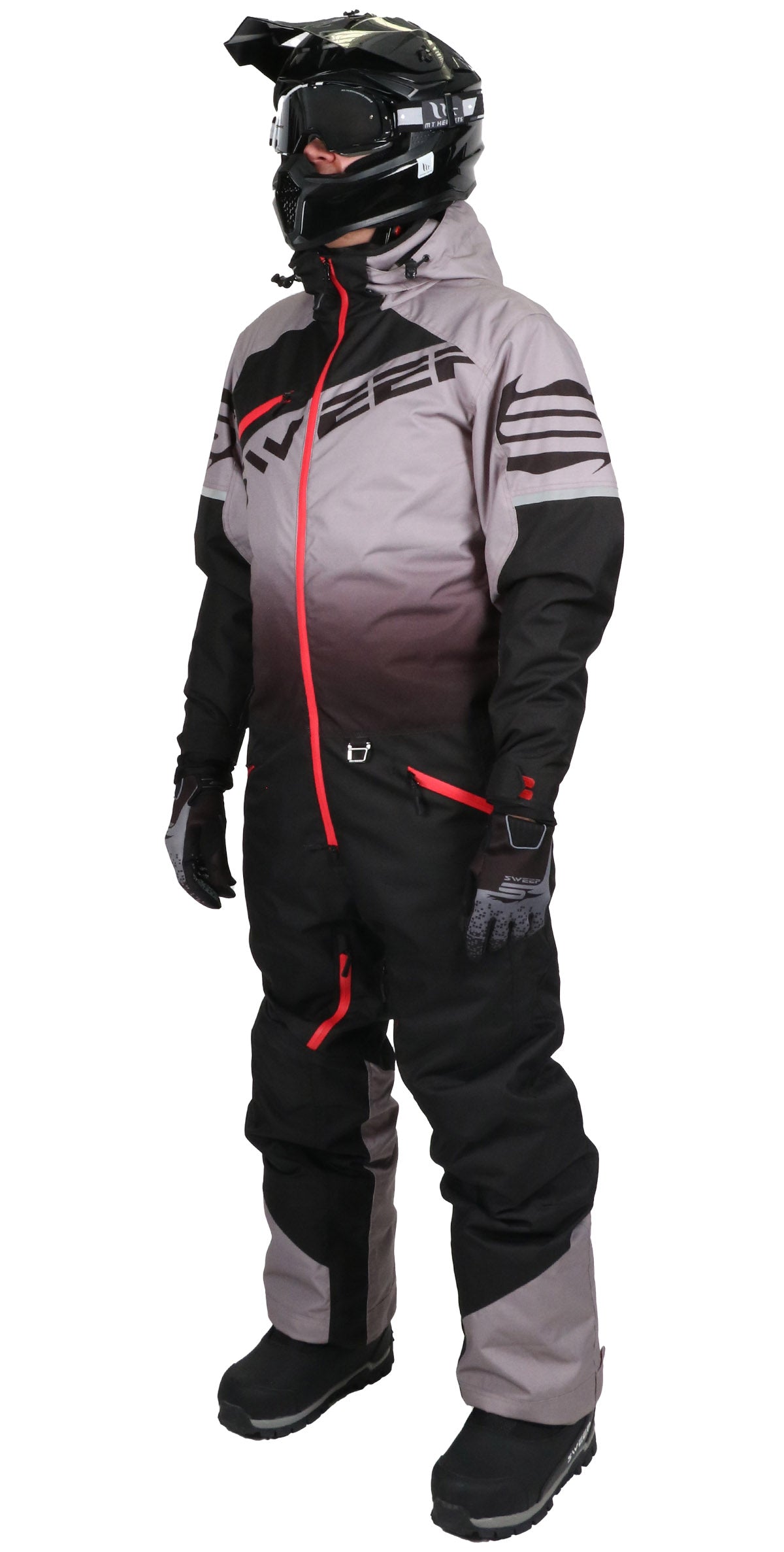 Sweep Razor Light Monosuit, fade grey/red