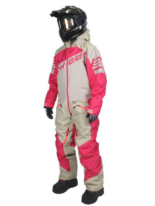 Sweep Razor Light ladies monosuit, vanilla white/bright pink