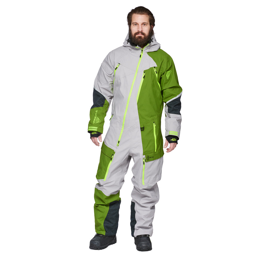 Sweep Amur snow overall, grey/green