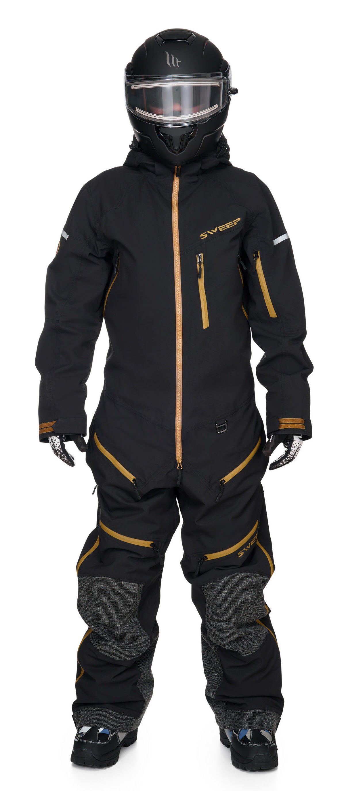 Sweep Tundra Light Monosuit, black/gold