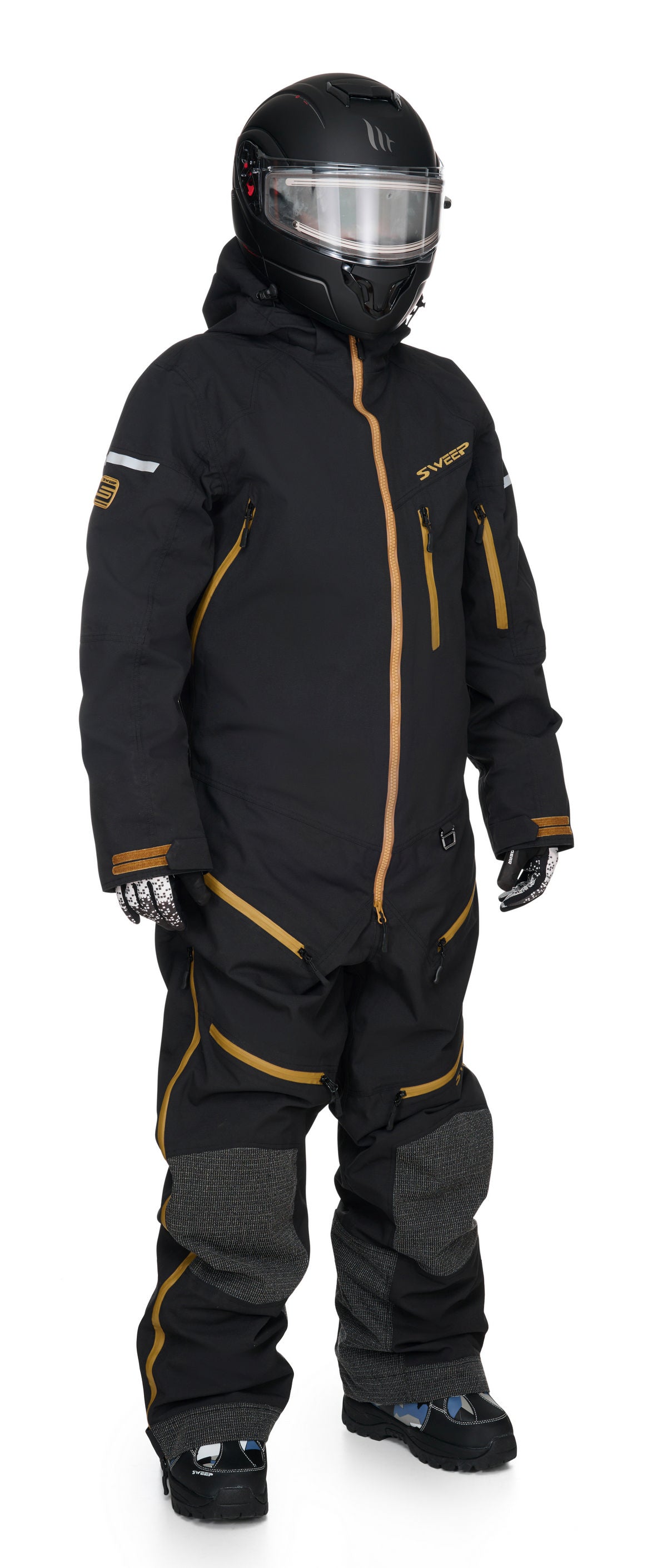 Sweep Tundra Light Monosuit, black/gold