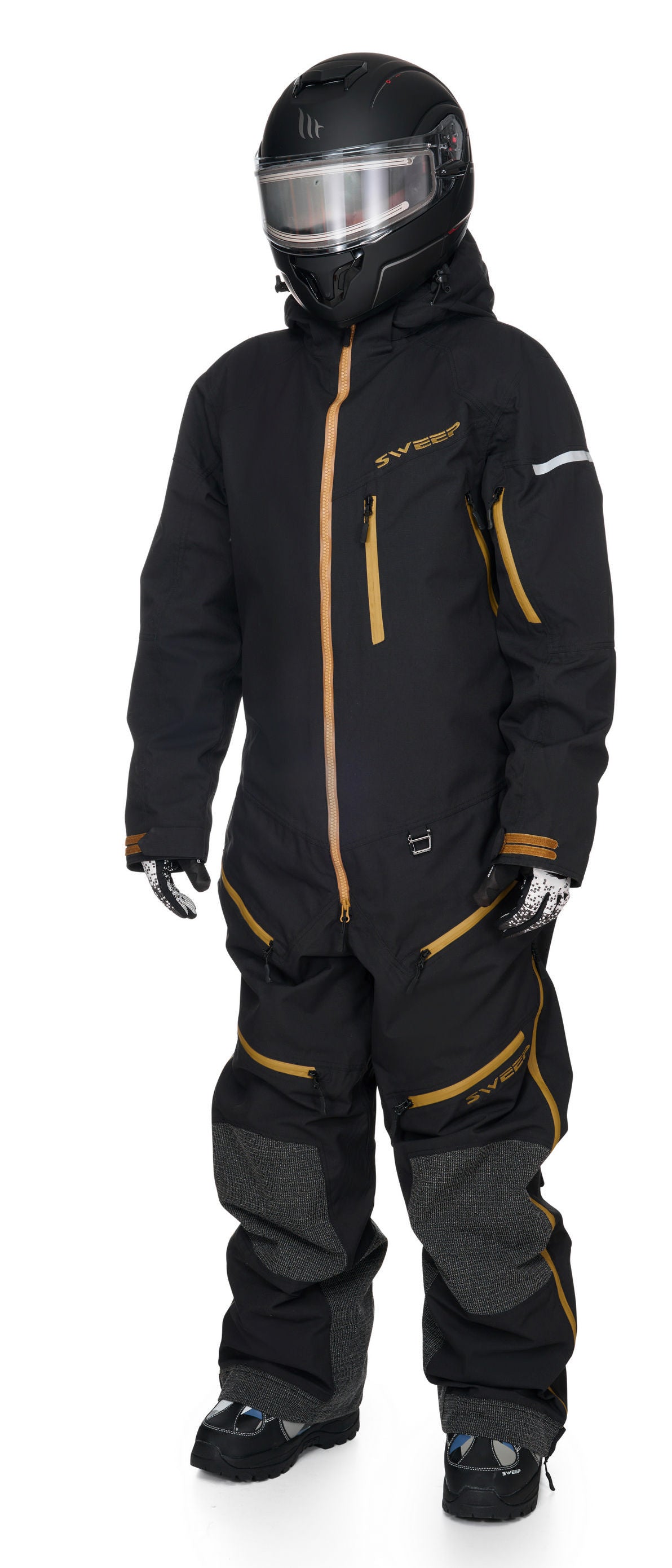 Sweep Tundra Light Monosuit, black/gold
