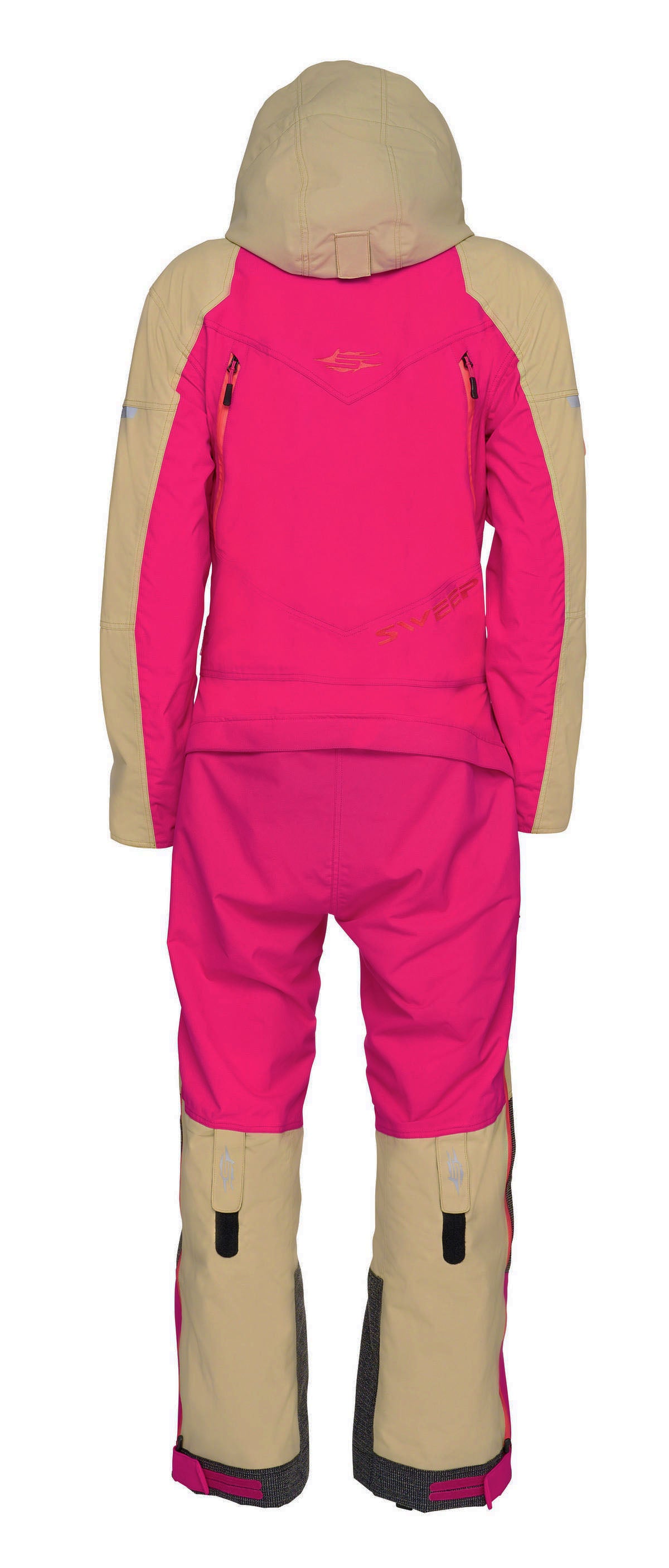 Sweep Tundra Insulated ladies monosuit, bright pink/vanilla white