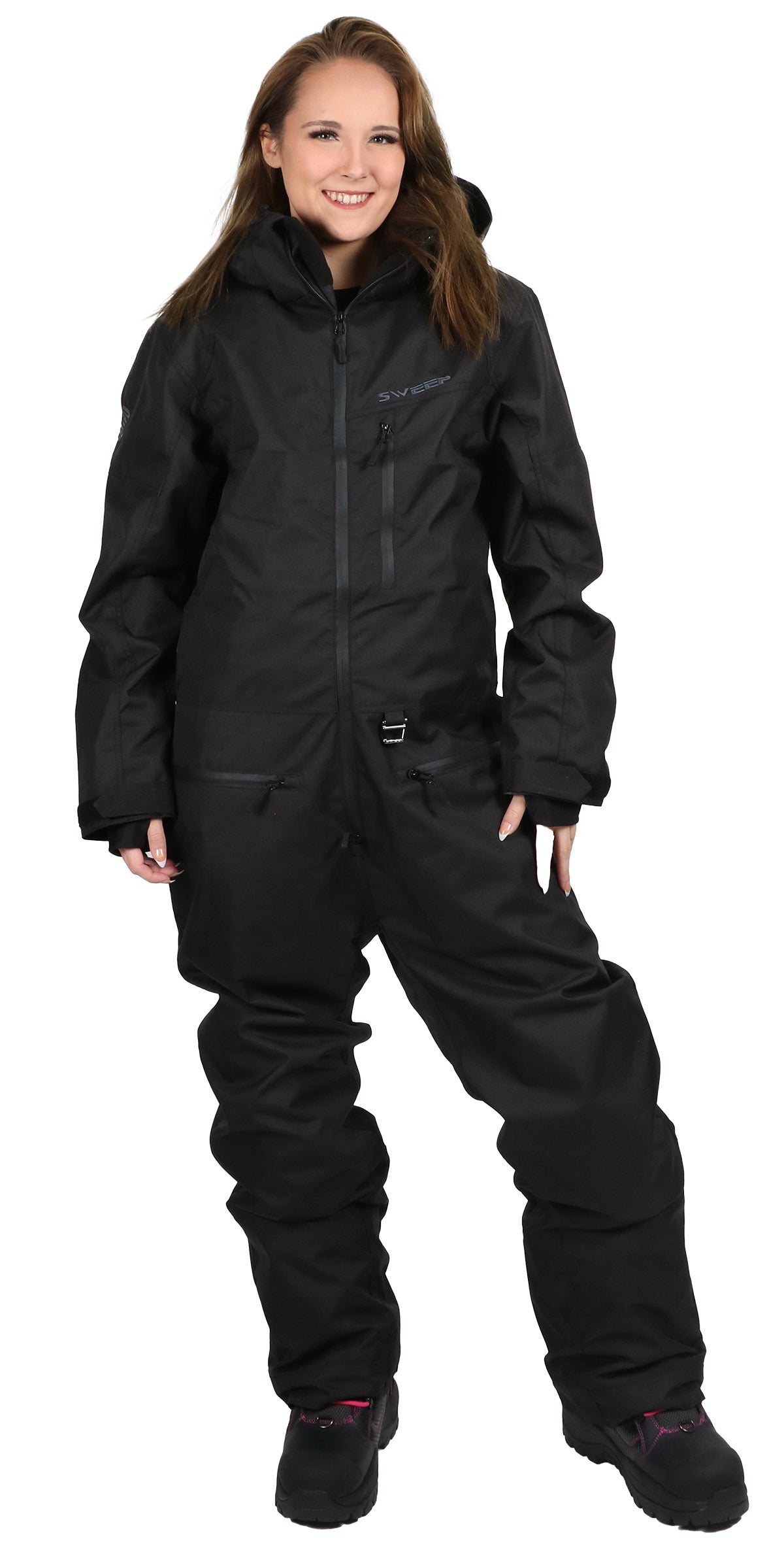 Sweep Vertex Light ladies monosuit, black