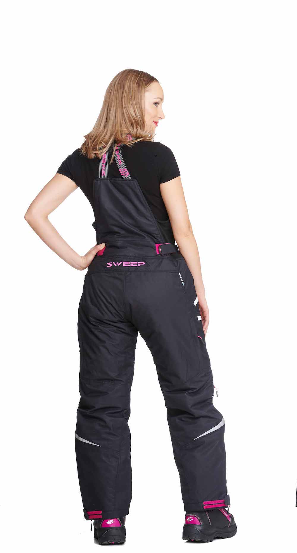 Sweep Blizzard 2.0 ladies snowmobile pant, black/white/pink