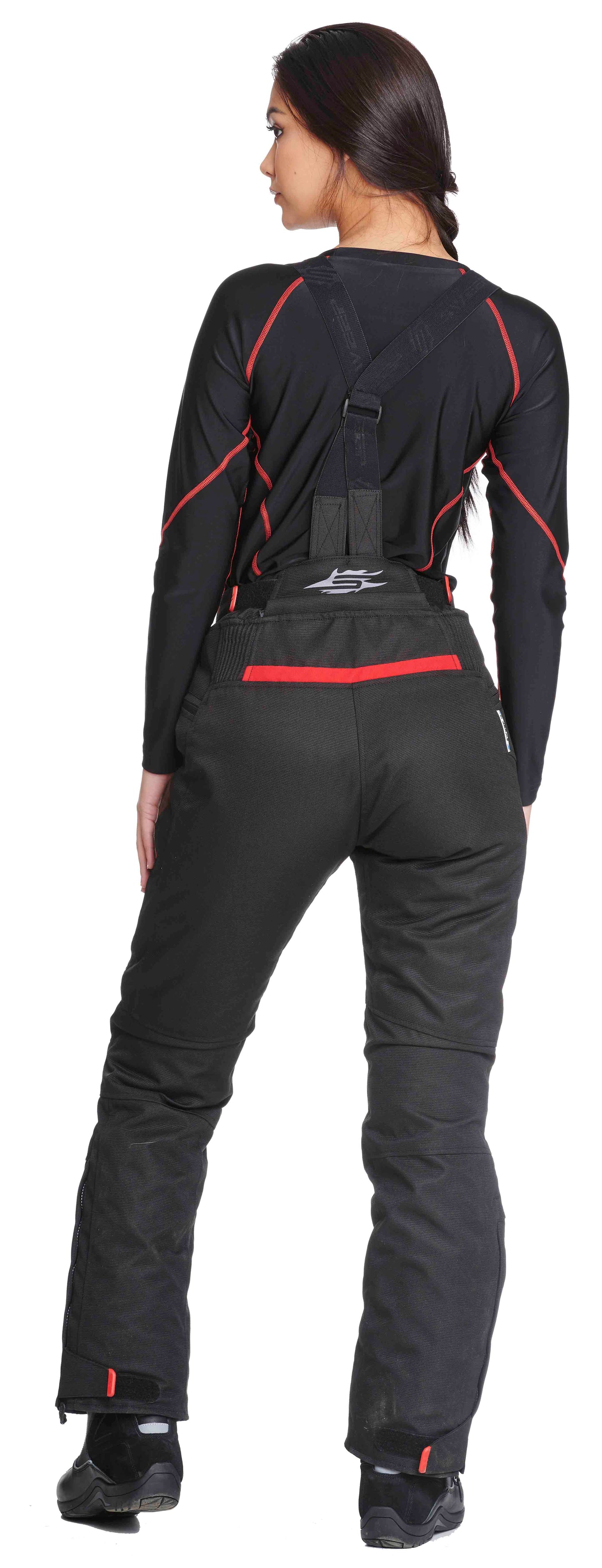 Sweep Charisma II ladies 4- season pant, black/red