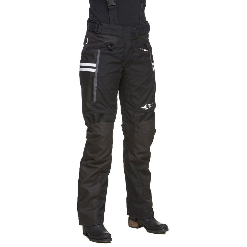 Sweep Janet waterproof ladies mc pant, black/white