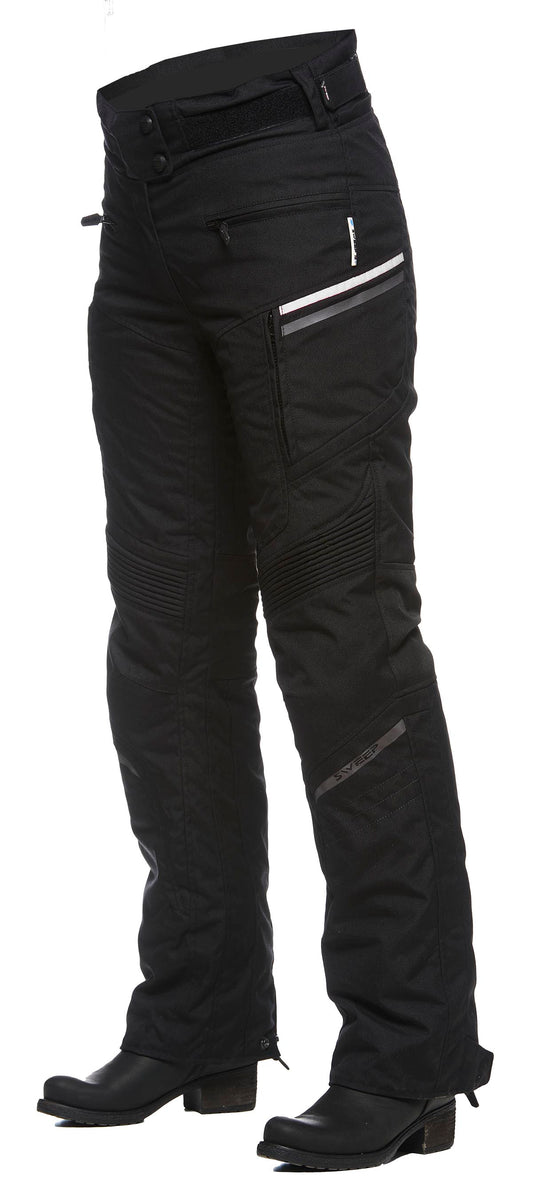 Sweep Spirit waterproof ladies mc pant, black/white