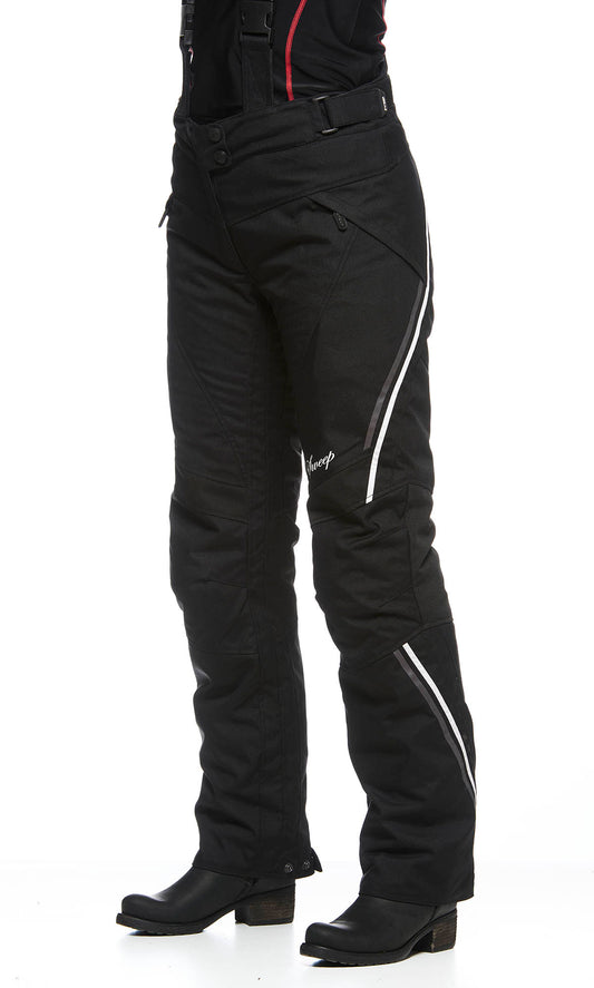 Sweep Voyage 2 waterproof ladies mc pant, black/white