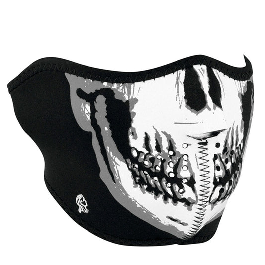 ZanHeadgear Half face neoprene mask, Skull Face