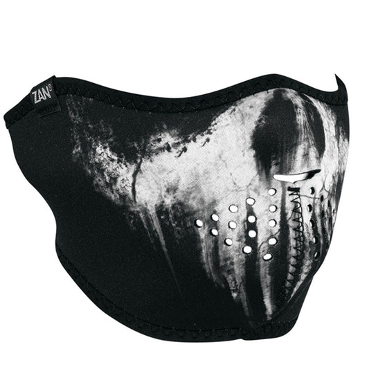 ZanHeadgear Half face neoprene mask, Skull Ghost