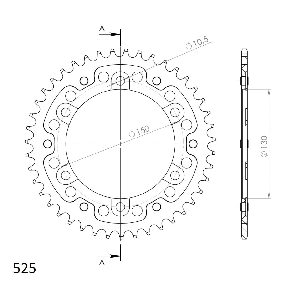 Supersprox Stealth takaratas Black 300-RST-42-0