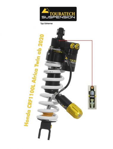 Touratech Suspension shock absorber for Honda CRF1100L Africa-Twin from 2020 typ