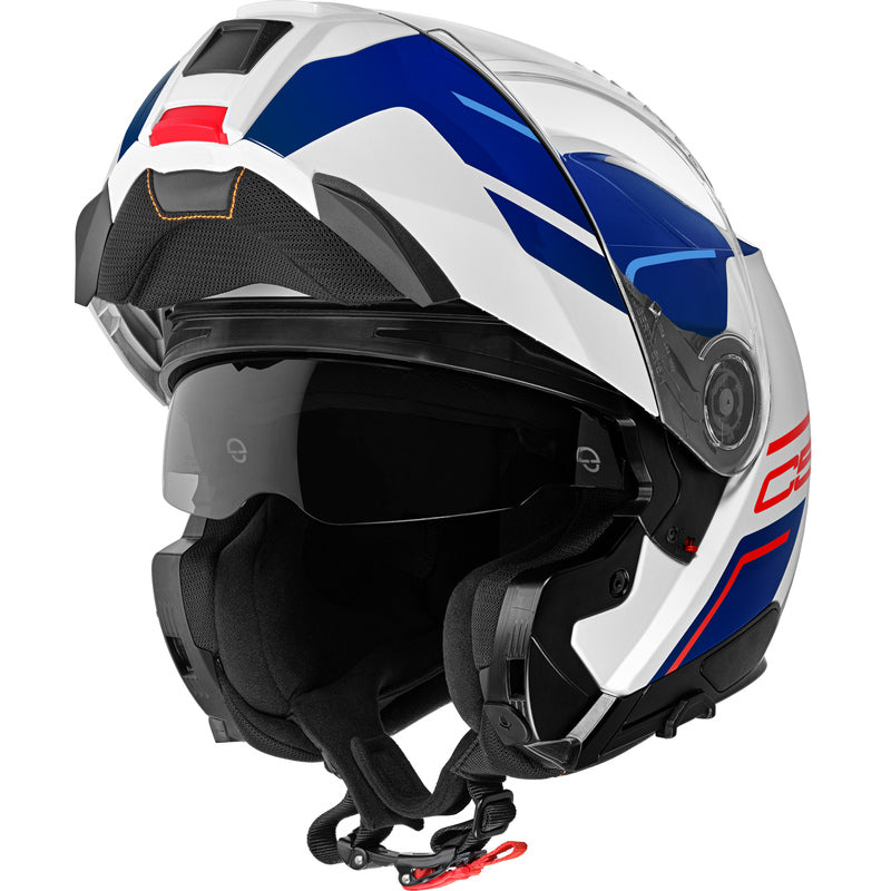 Schuberth C5 Master, valkoinen/sininen