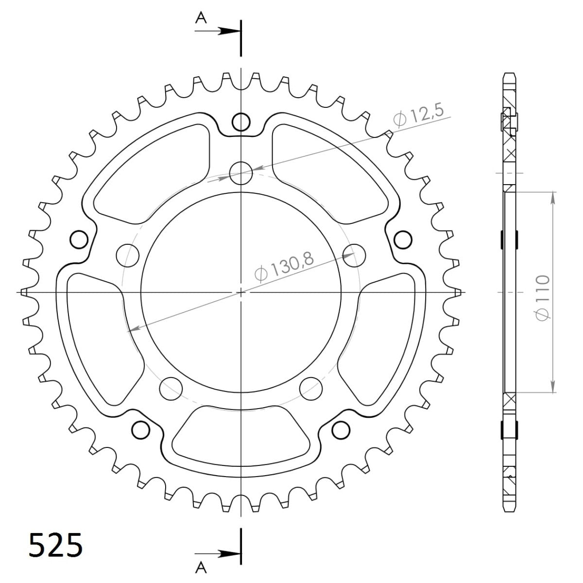 Supersprox Stealth takaratas Black 7-RST-45-0