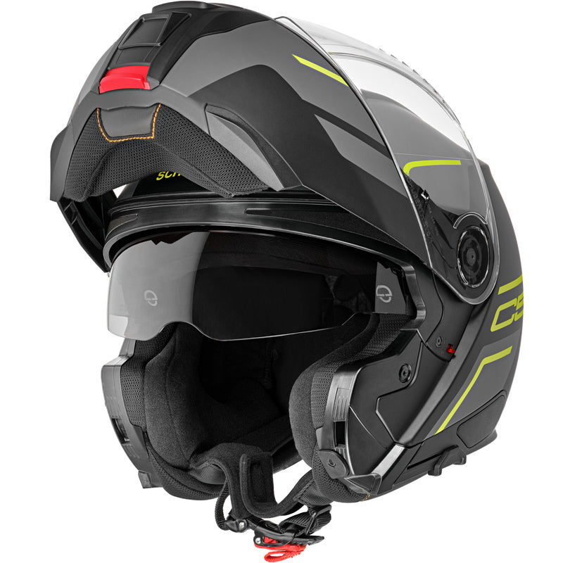 Schuberth C5 Master, harmaa/keltainen