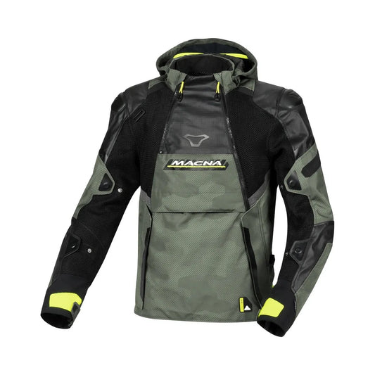 Macna Bradical jacket, Green/Black/Fl. Yellow