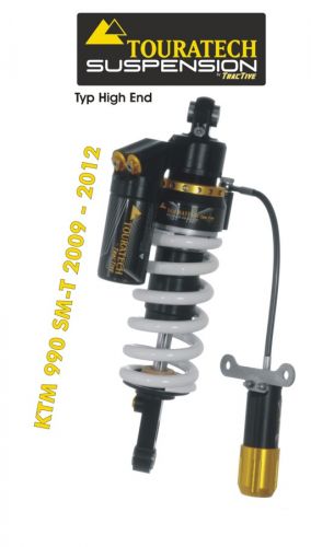 Touratech Suspension shock absorber for KTM 990 SM-T (2009-2012) type HighEnd