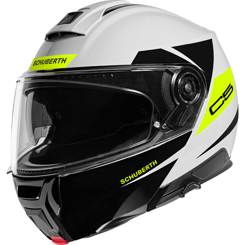 Schuberth C5 Eclipse, musta/valko/keltainen