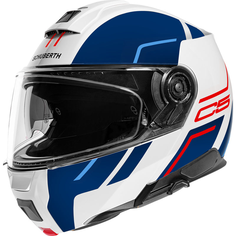 Schuberth C5 Master, valkoinen/sininen