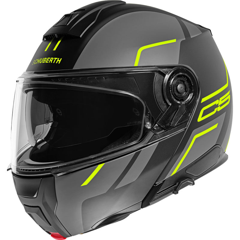 Schuberth C5 Master, harmaa/keltainen