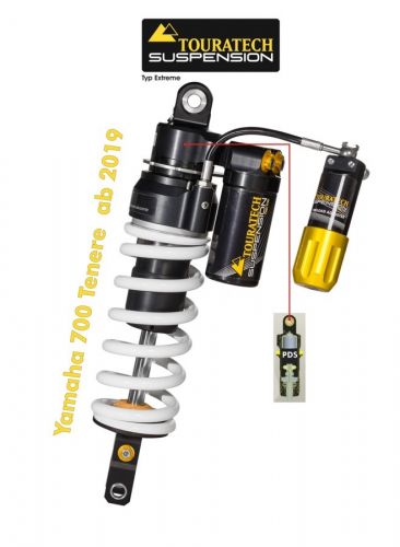 Touratech Suspension shock absorber for Yamaha 700 Tenere from 2019 type Extreme