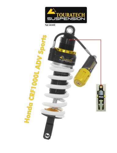 Touratech Suspension shock absorber for Honda CRF1000L Adventure Sports from 201