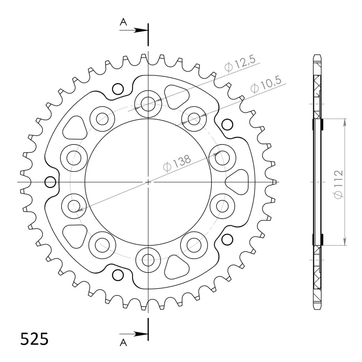 Supersprox Stealth takaratas Black 1304-RST-43-0