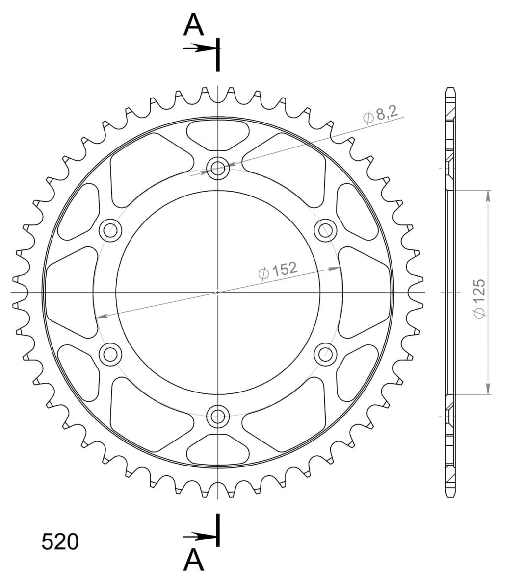 Supersprox takaratas Steel RFE-8000:48