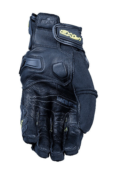 Five X-Rider vedenpitävä käsine, musta/keltainen