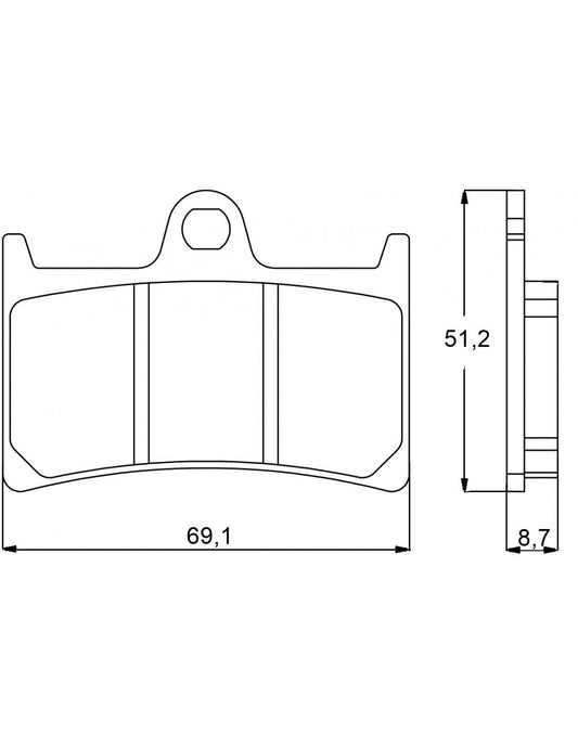 Accossato Brakepad AGPA 97 ST